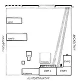 Ritning över elverket, ca 1953