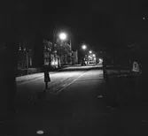 Elbelysning på Faktorigatan, 1950-tal