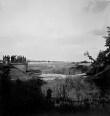 Skadad elledning vid broras i Gällersta, 1952-08-20