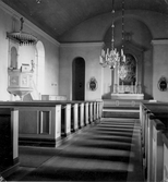 Interiör från Askersunds kyrka, 1952-09-12