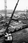 Grundarbete till Industriverken på Idrottsvägen, 1987