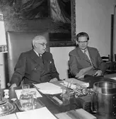 Lärare från Örebro Handelsgymnasium på Örebro slott, 1950-tal