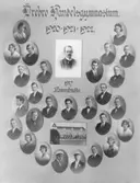 Fotomontage Kamratmöte på Örebro Handelsgymnasium, 1927