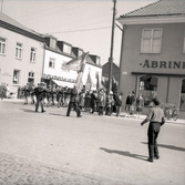 Första majfirande i Borgholm.