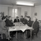 Valet 1956. Tage Gustavsson, Stig Englund och H. Öhrsvik.