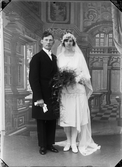 Brudparet Svensson från Forsmark, Uppland 1927