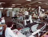 Packmaskiner på F. Ahlgrens Tekniska fabrik i Gävle.