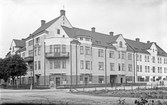 EM. Pettersson Vändmakeri i hörnhuset Rudbecksgatan och Manillagatan, 1926