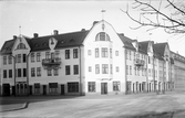 Skoaffär i hörnet Ringgatan och Västra Bangatan, 1920-tal