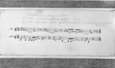 Noter för posthorn 1800-talet.