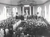 Kyrkoherdeinstallation i Lindbergs kyrka år 1945.