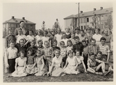 Klassfoto från Holmens skola, 1955-1956