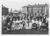 Elever på Holmens skola. 1956-1957