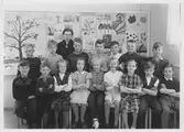 Klassfoto på Holmens skola, 1956-1957
