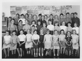 Klassfoto på Holmens skola, 1957-1958