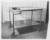 Serveringsvagn på Holmens skola, 1957-1958
