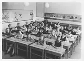 Klassfoto på Holmens skola, 1960-1961
