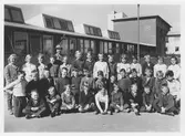 Klassfoto på Holmens skola, 1960-1961