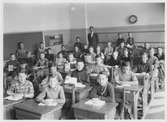 Klassfoto på Hjärsta skola, 1950-1960