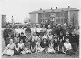 Klassfoto på Holmens skola, 1950-1960