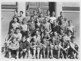 Skolklass på Holmens skola, 1950-1960
