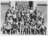 Skolklass på Holmens skola, 1950-1960