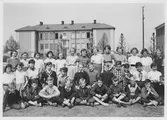 Skolklass på Holmens skola, 1950-1960