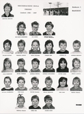 Klass 1 Maskros  Brickebackens skola, 1986-1987