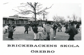 Skolgården på Brickebackens skola 1-6, 1988-1989