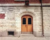 Port till Fönster på Örebro stads gas- elektricitetsverk, senare Musikhögskolan, 1980-tal