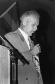 Konferencier Per-Eric Nordquist i Idrottshuset, 1996