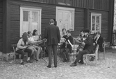 Förberedelse före spelning i Wadköping, 1960-tal