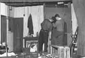 Dekorbygge inför teaterföreställning, 1959