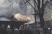 Brand i centrala Hallsberg, februari 1964