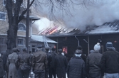 Brand i centrala Hallsberg, februari 1964