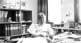 Anna-Karin Eriksson på arbetsförmedlingen, 1987