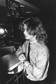 Servitör vid bardisken på Café oscar, 1987
