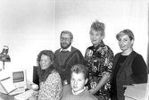 Lärare med elever på Programbyrån, 1989