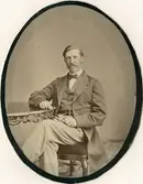 Porträtt av konstnär Carl Adelsköld (1830-1914).