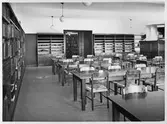 Läsesalen på Örebro Stadsbibliotek på Fabriksgatan, 1932