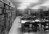 Läsesalen på Örebro Stadsbibliotek på Fabriksgatan, 1940-tal