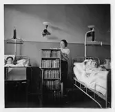 Bokutlåning på Örebro centrallasarett, 1935