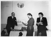 Bibliotekets 100-årsjubileum i Stora Mellösa, 1954
