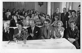 Bibliotekarier med bordsplacering, 1940 ca