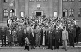 Deltagarna i biblioteksmöte i Falun, 1940-tal