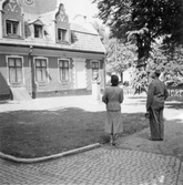 På besök i Uppsala, 1950 juli