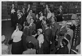 Samling på bibliotek, 1940-tal