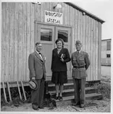 Besök i Glashyttans skola och bibliotek, 1950 ca