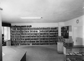Bokhyllor i ABF-Biblioteket i Hallsberg, 1955