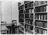 Bokhyllor i ABF-Biblioteket i Hammar, 1955